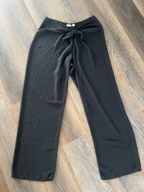 (12) vintage Victoria secret Black Tie-Waist Wide Leg swim cover Pants